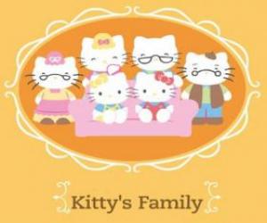 yapboz Hello Kitty ailesi